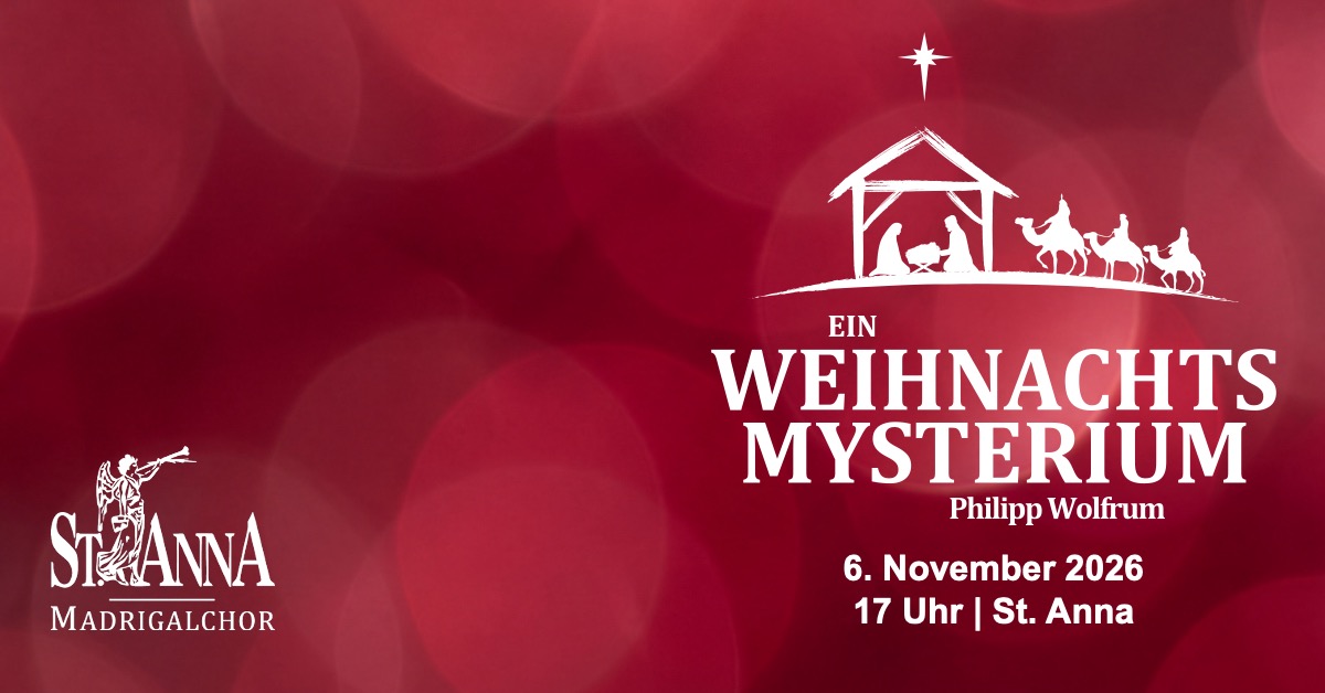 Madrigalchor bei St. Anna beim Weihnachtskonzert in Augsburg